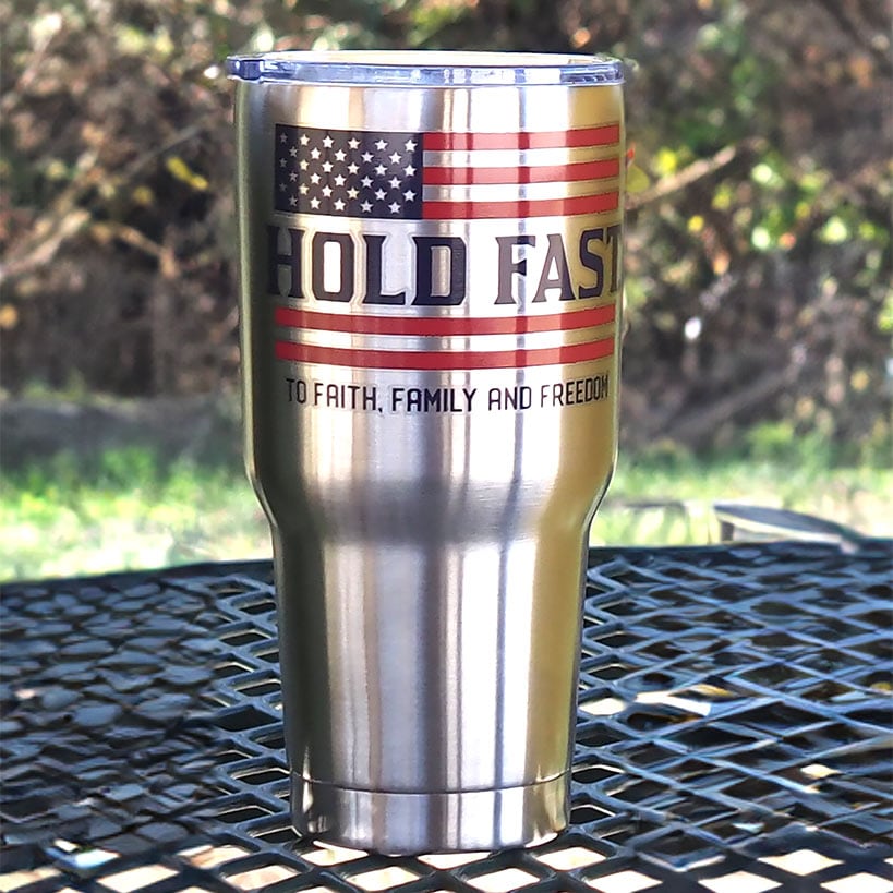 30-Oz Hold Fast American Flag Tumbler