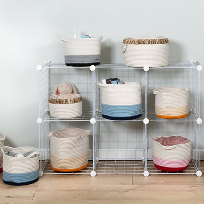 Nesting Cotton Rope Storage Basket Set