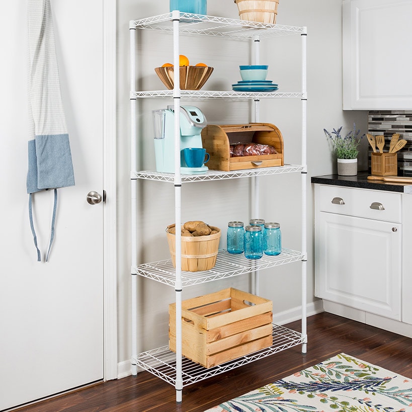 Heavy-Duty Adjustable Shelving Unit 5-Tier