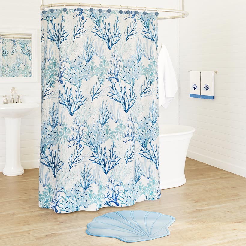 Deep Sea Dive Shower Curtain, Bath Rug, Hand Towels, or Hooks