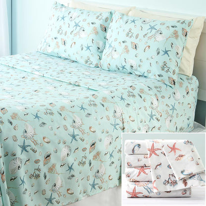 Oceanside Ultra-Soft Microfiber 4-Pc. King Sheet Set