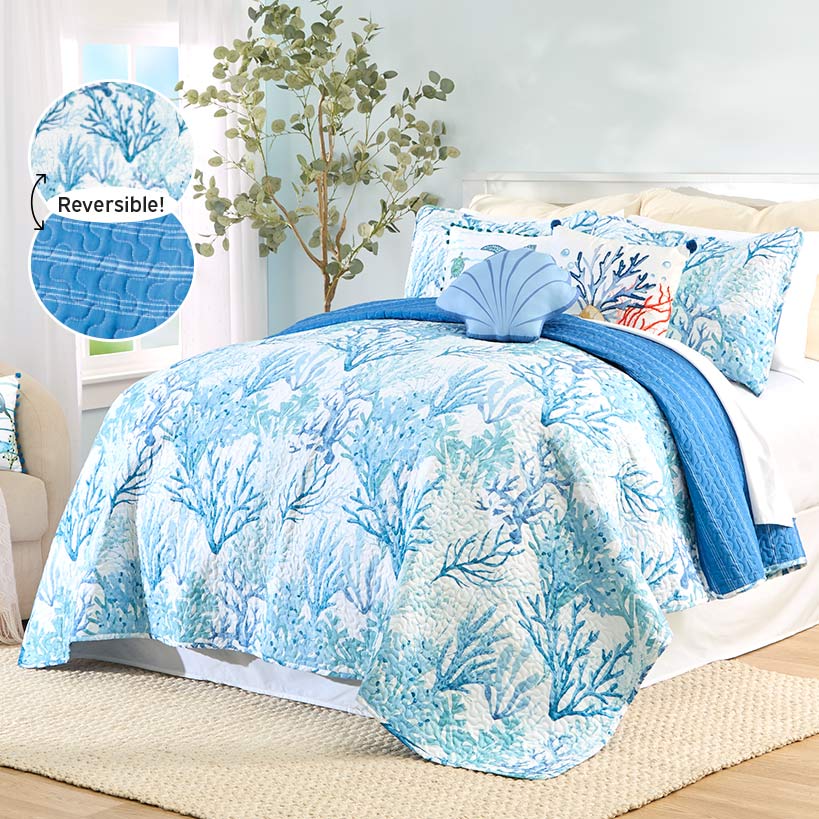 Deep Sea Dive Reversible Full/Queen or King Quilt