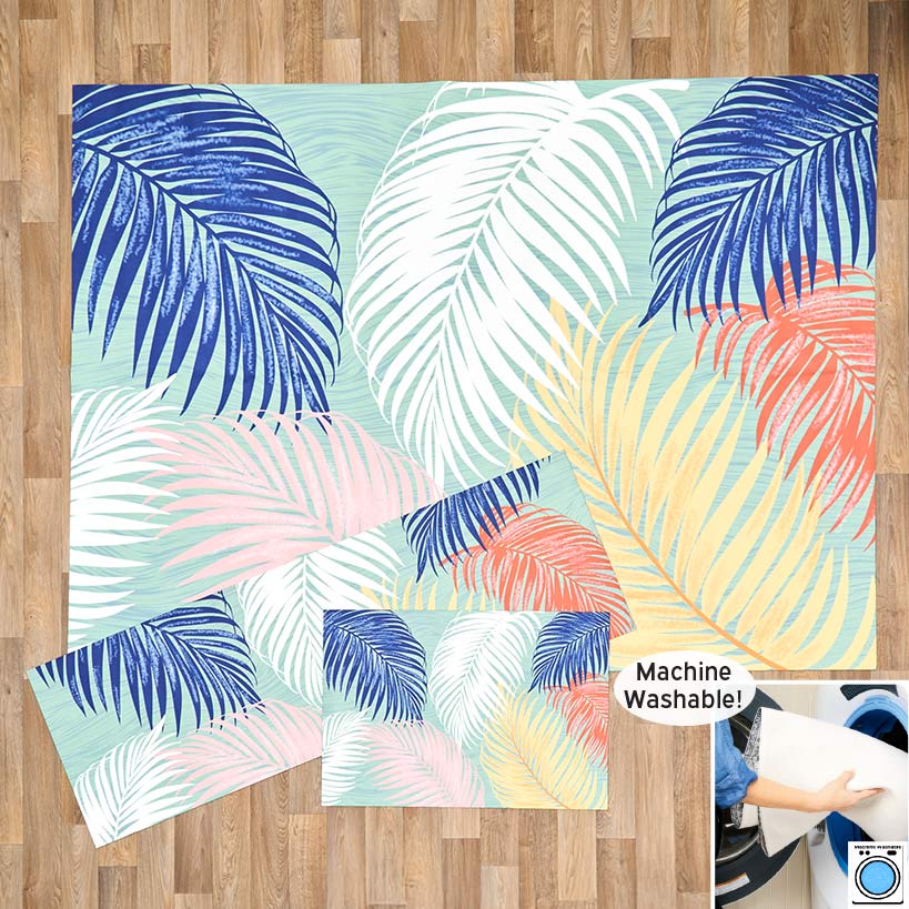 Coastal Print Indoor/Outdoor Area Rug, Accent Rug or Runner Rug