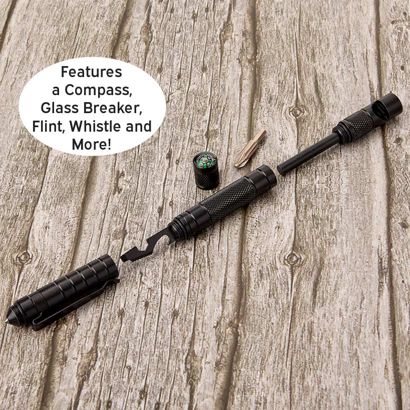 Tactical Multi-Tool Pen - Lightweight with Glass Breaker and Screwdriver