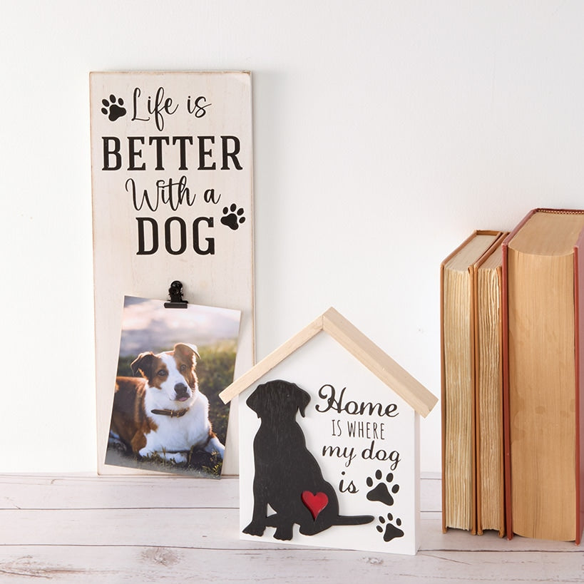 Cat and Dog Lover Wall Decor With Sentiment Or Frame