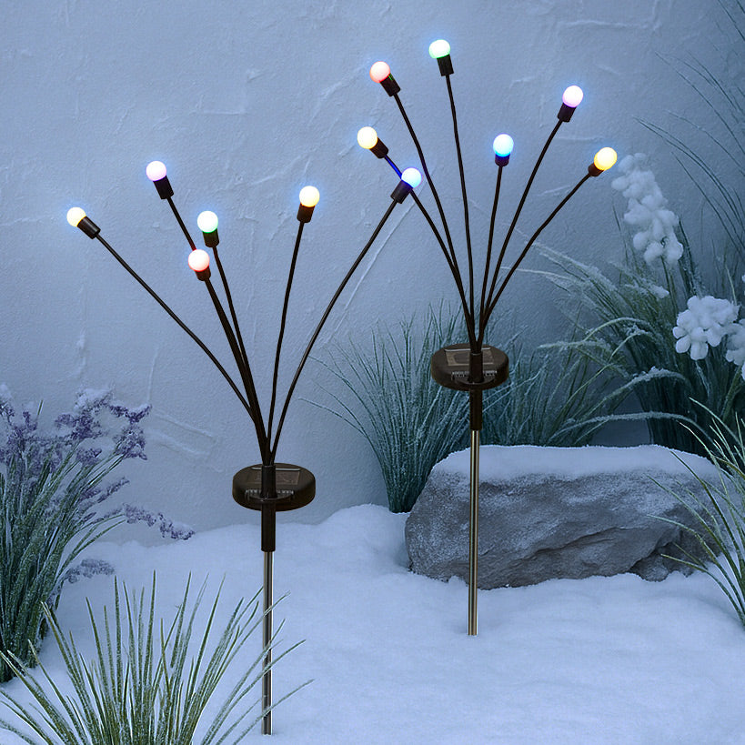Solar Swaying Firefly Multi-Colored Lights - Set of 2