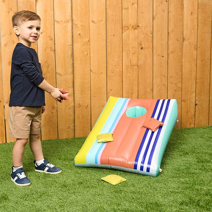 Inflatable Cornhole Bean Bag Toss Game - Durable Indoor and Outdoor Fun