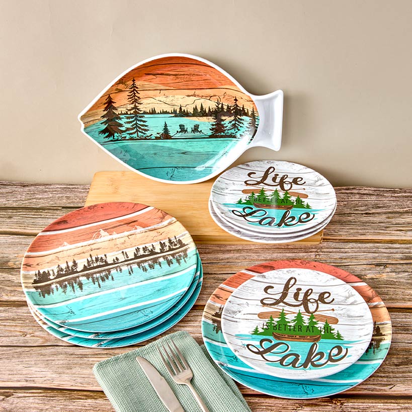 Lake Life Dinnerware Set or Serving Platter