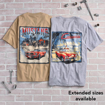 Corvette or Mustang Short-Sleeve Car Tee