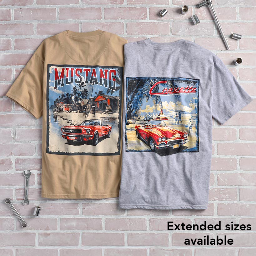 Corvette or Mustang Short-Sleeve Car Tee