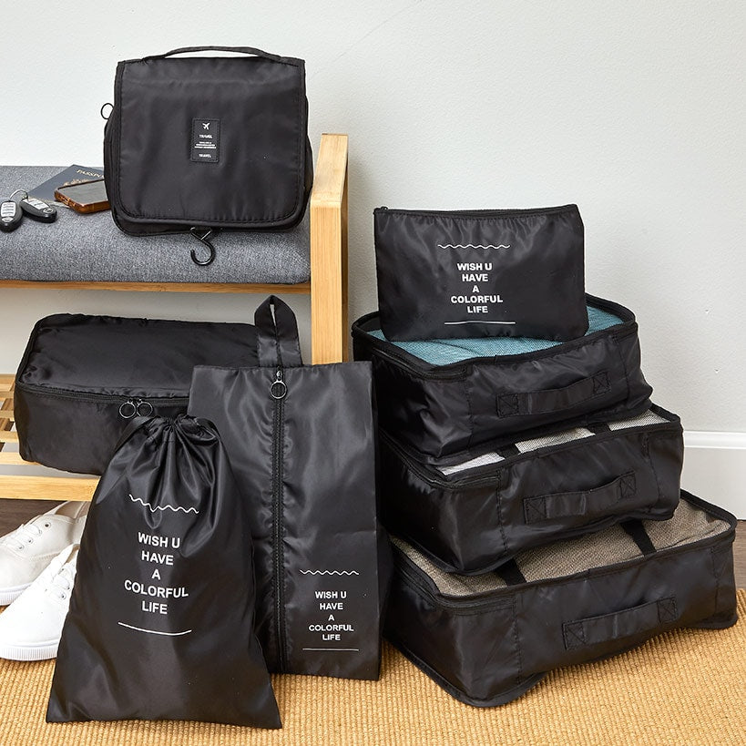 Travel Packing Cubes and Bags Set - 8-Pc.
