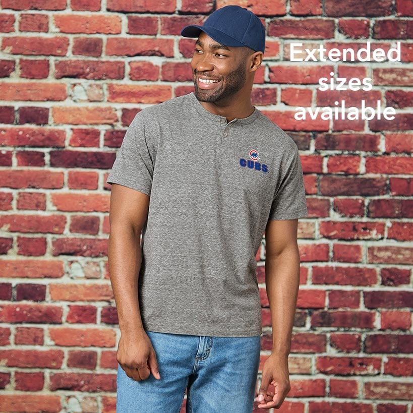 Men's Short Sleeve MLB Henley Shirt