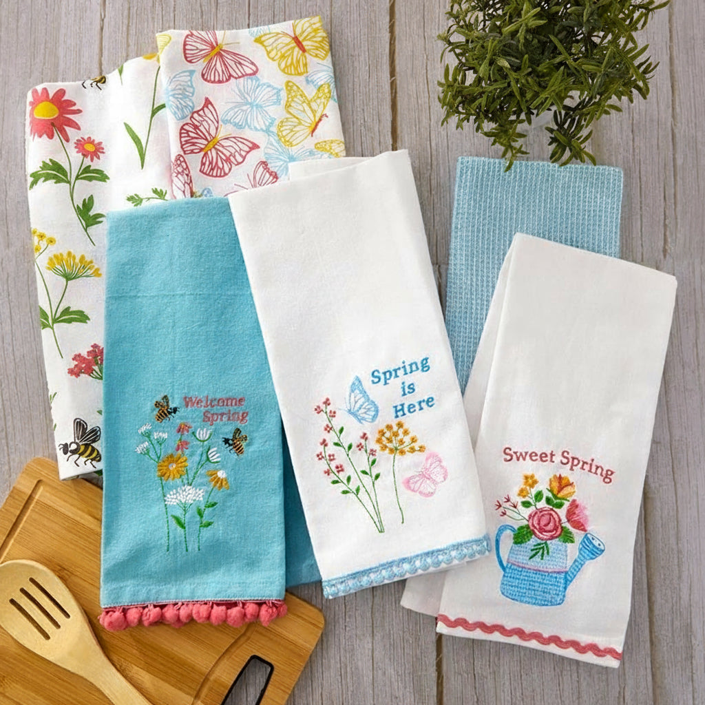 Kitchen Towels Spring Garden Set of 2