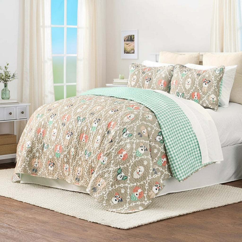 I Woof You Reversible Full/Queen or King Quilt