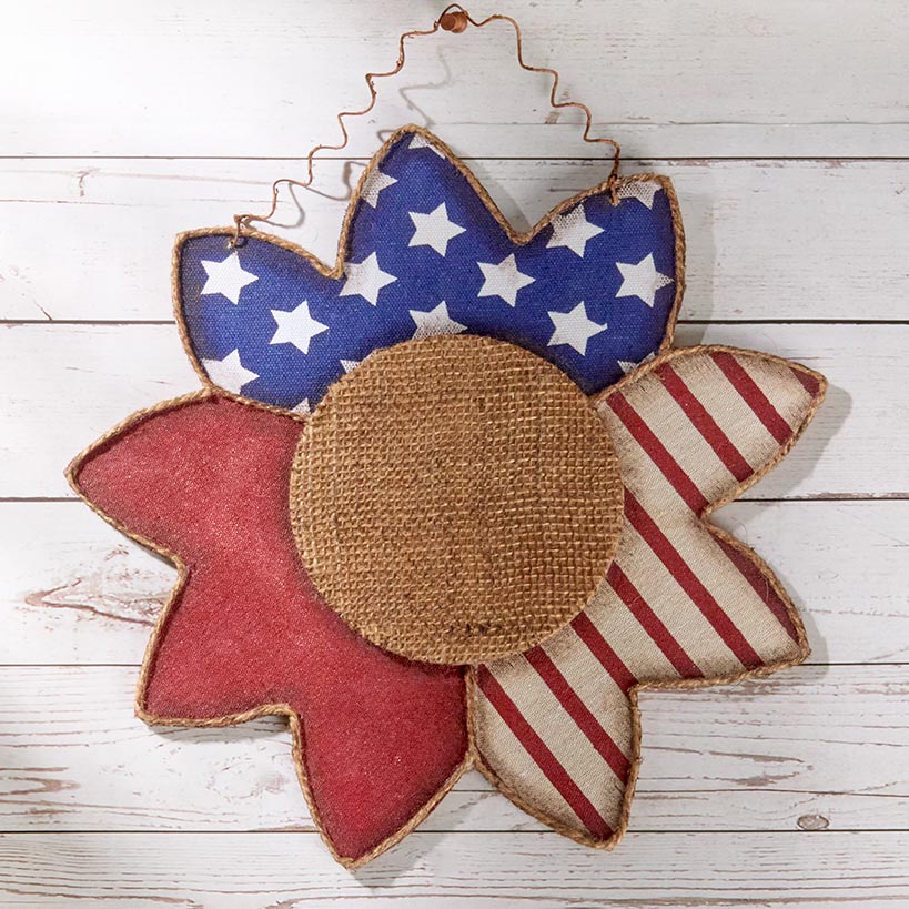 Patriotic Country Flower Wall Hanging