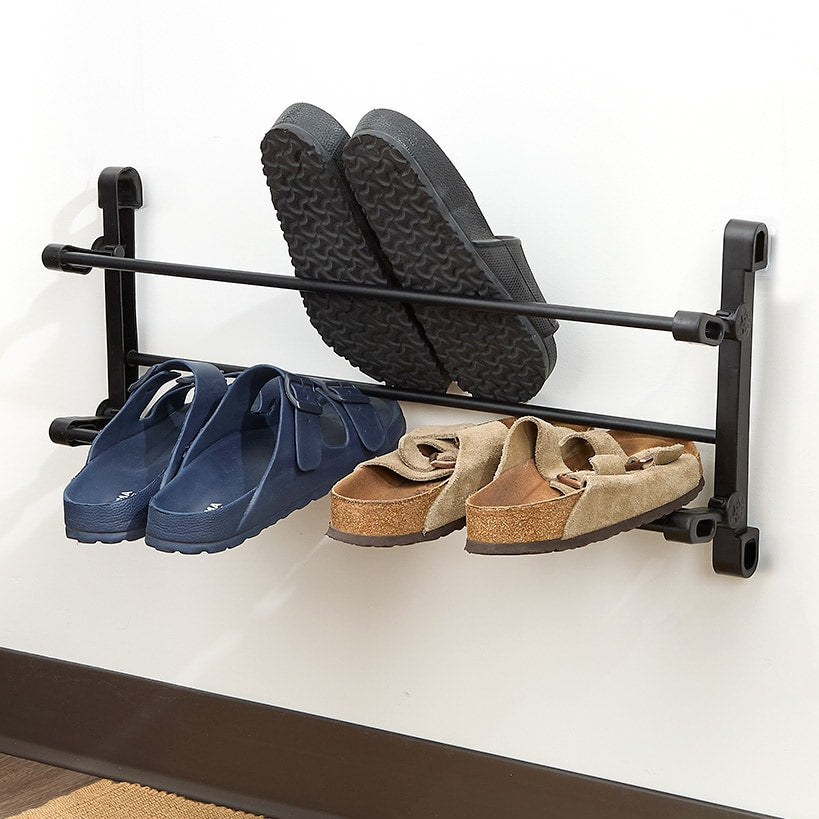 Space-Saving Wall-Mounted Storage Shoe Rack Organizer