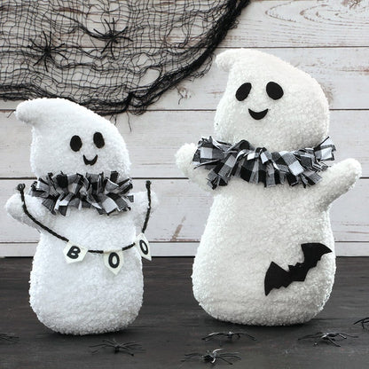 Ghost Plush Sherpa Tabletop Decor 2 Piece Set