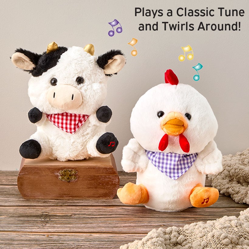 Cuddle Barn® Sweet Cheeks Animated Plush - Twirls and Sings Classic Song
