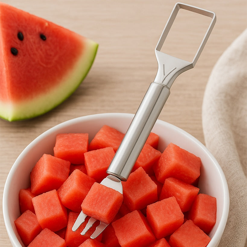 2-in-1 Fruit Cutter and Fork Utensil