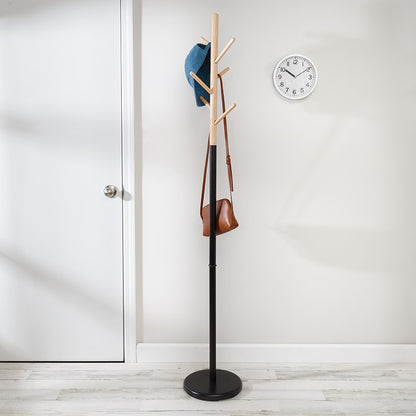 Coat Tree Stand with Round Base