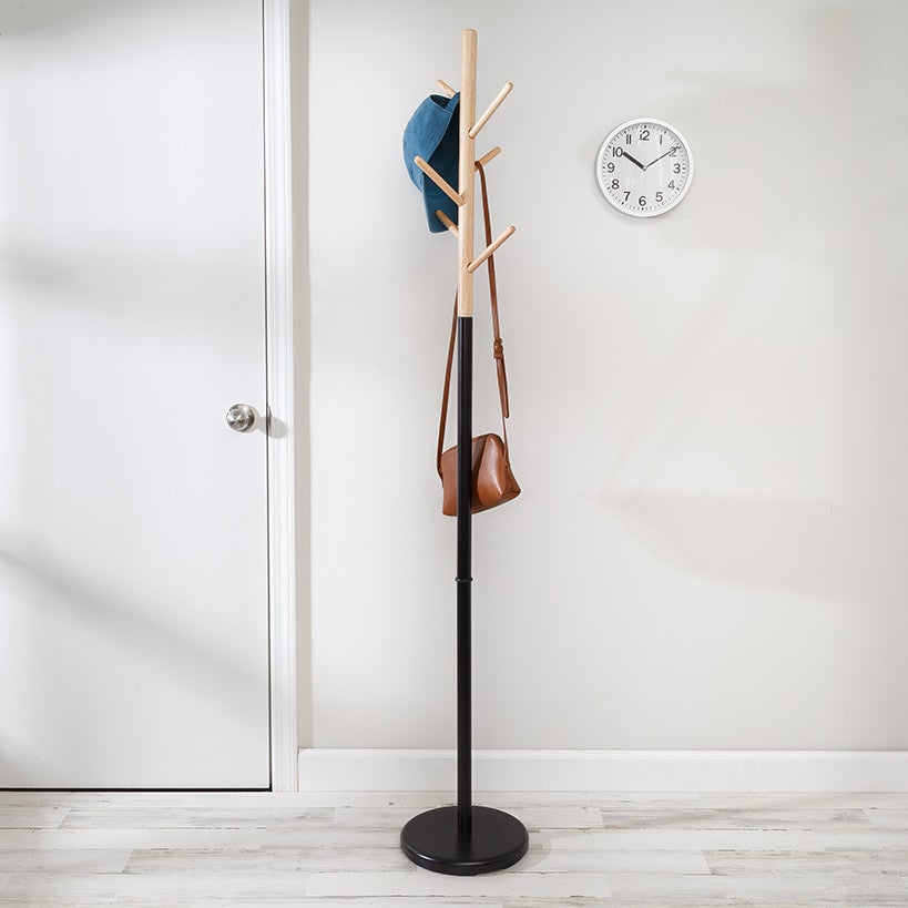 Coat Tree Stand with Round Base