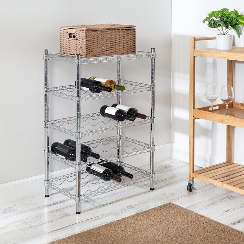 Wine Rack 24 Bottle 4-Tier