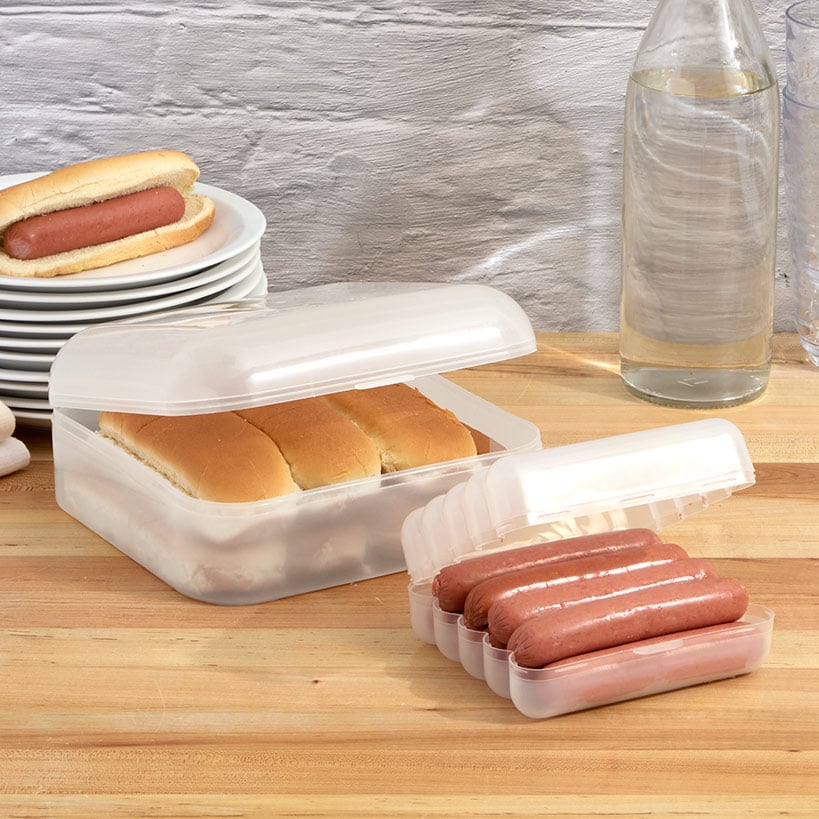 Bun and Hot Dog Container