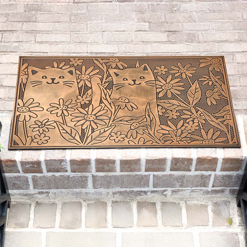 Garden Kitten Rubber Doormat