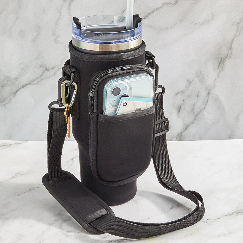 Tumbler Carry Bag with Adjustable Strap and Pockets