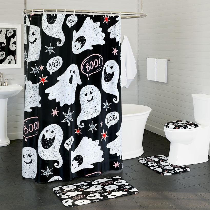 Fashion Ghost Bath Set 16-Pc. Memory Foam