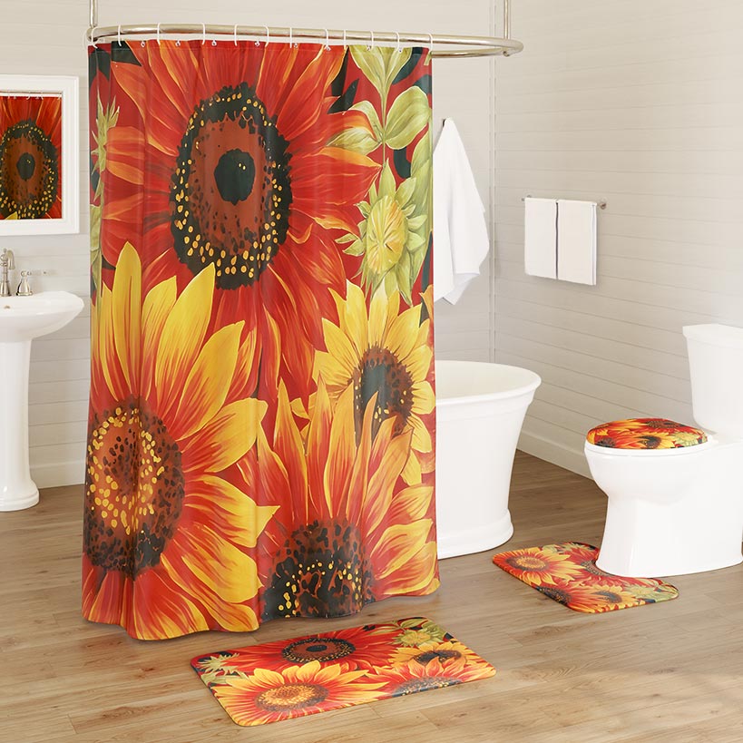 Fall Sunflower Bathroom Set 16-Pc.
