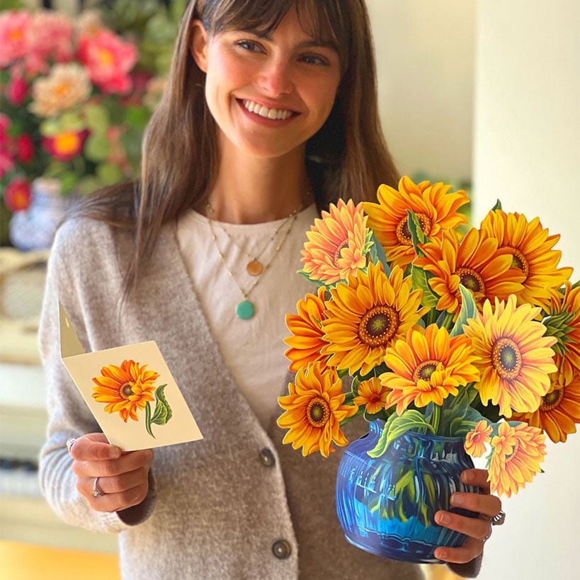 Sunflowers Pop-Up Flower Bouquet Card