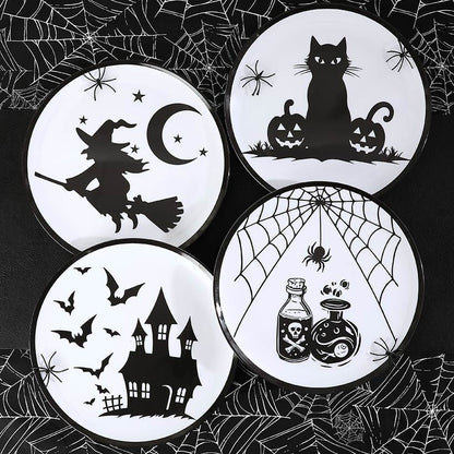 Whimsical Halloween Charger Plates- Set of 4