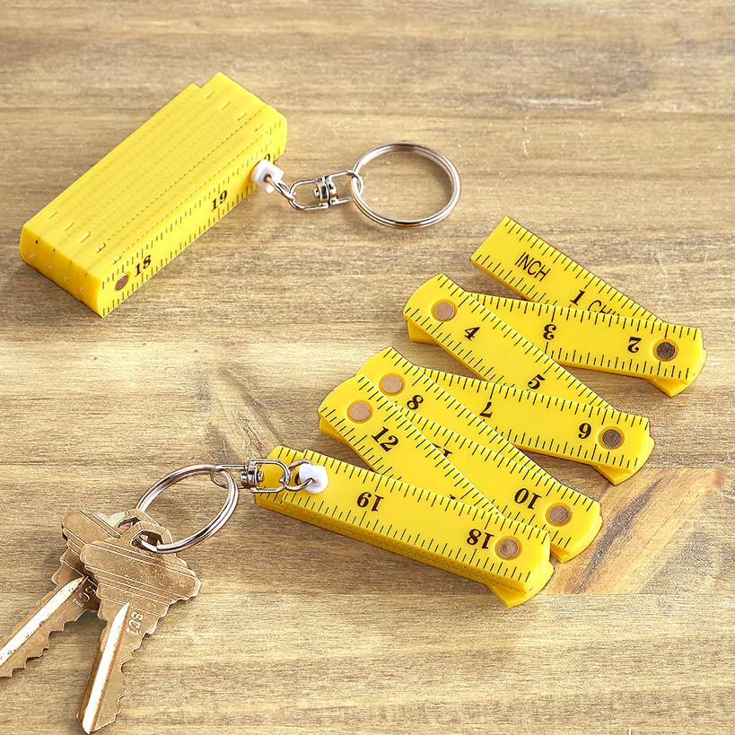 Mini Fold-Up Keychain Ruler Set of 2
