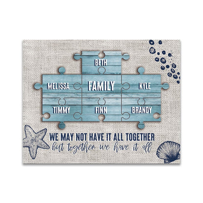 Personalized Family Puzzle Wall Signs