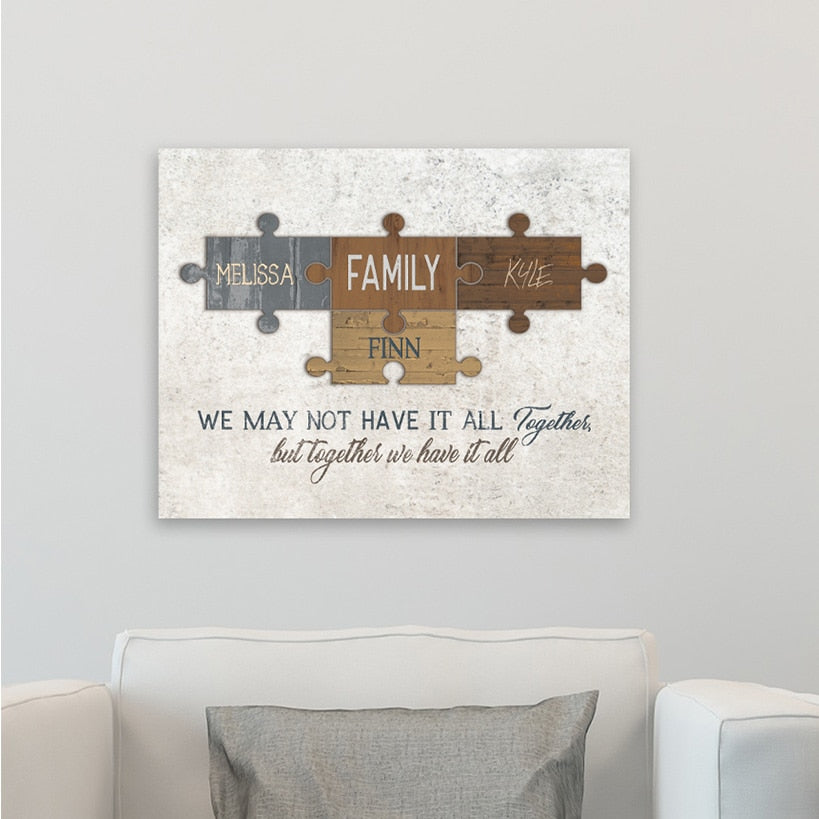 Personalized Family Puzzle Wall Signs