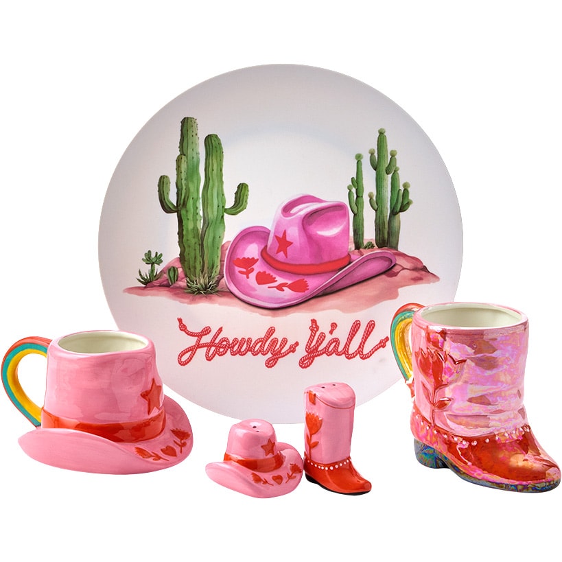 Rodeo Ready 12" Round Serving Plate in Melamine