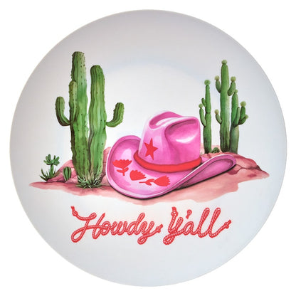 Rodeo Ready 12" Round Serving Plate in Melamine