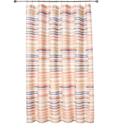 Homewear Brushstroke Shower Curtain with 12 Hooks