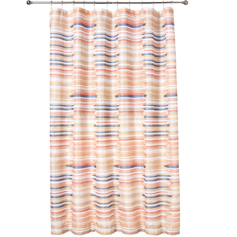 Homewear Brushstroke Shower Curtain with 12 Hooks