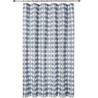 Homewear Geo Shower Curtain with Hooks
