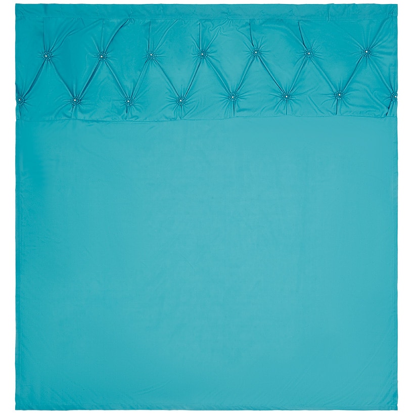 Homewear Pintuck Shower Curtain with Hooks