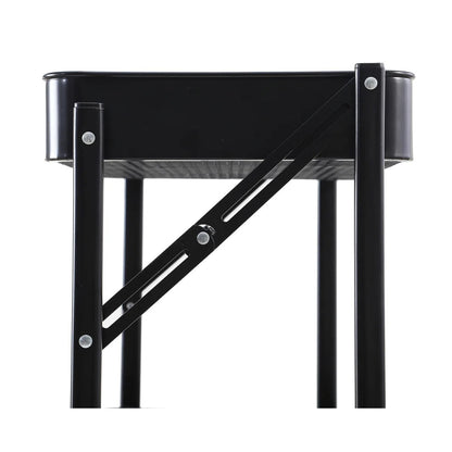 3-Tier Rolling Metal Storage Organizer Mobile Utility Cart