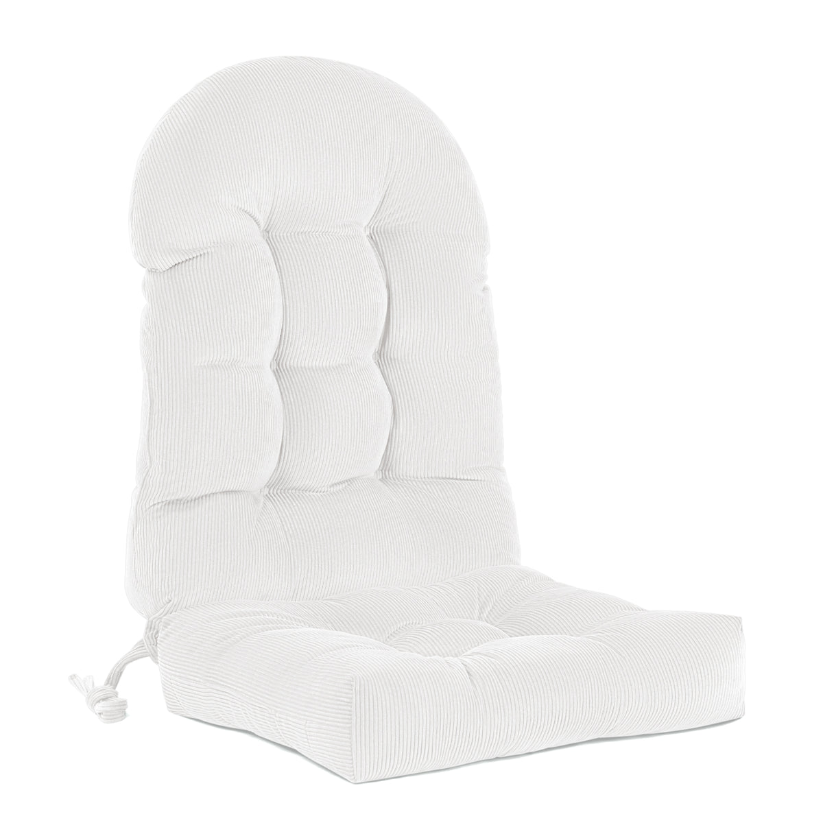 UV Resistant Indoor/Outdoor Chair Cushion - Waterproof Rocking & Adirondack Seat Pad with Elastic Back + 2 Anti-Slip Ties, Fade-Proof Design - image 8