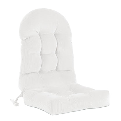 UV Resistant Indoor/Outdoor Chair Cushion - Waterproof Rocking & Adirondack Seat Pad with Elastic Back + 2 Anti-Slip Ties, Fade-Proof Design - image 8