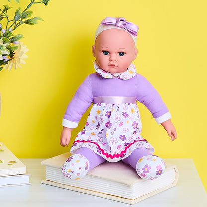 Charming 14" Baby Doll with Poseable Limbs - Perfect for Play and Cuddles