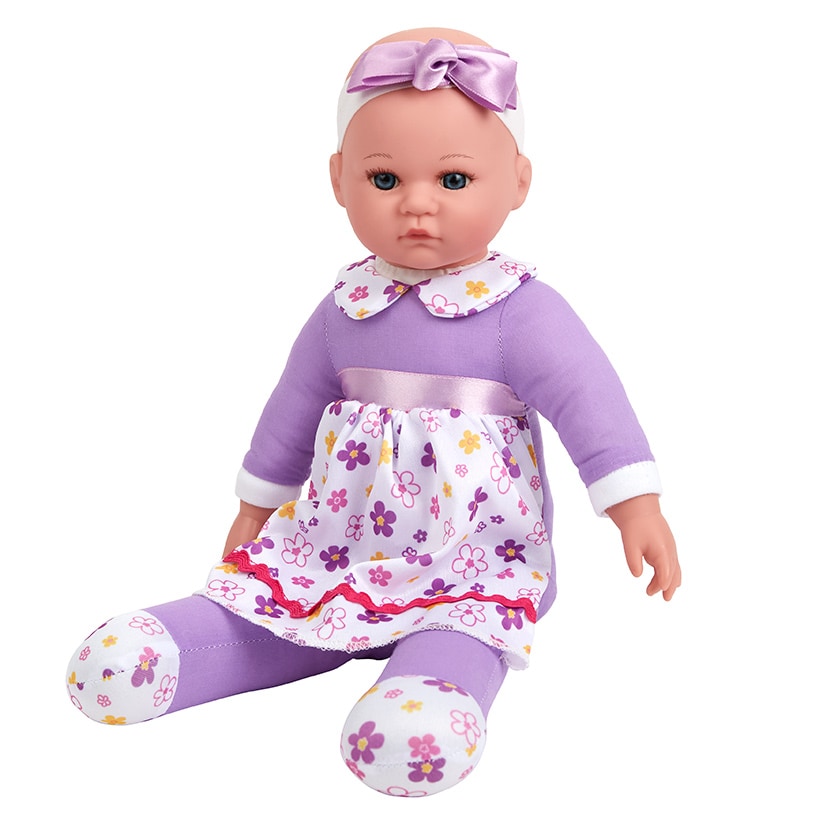 Charming 14" Baby Doll with Poseable Limbs - Perfect for Play and Cuddles
