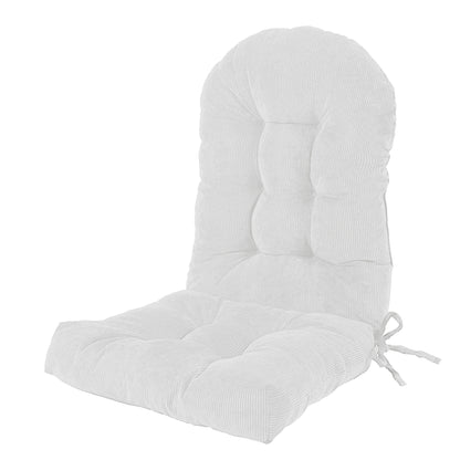 UV Resistant Indoor/Outdoor Chair Cushion - Waterproof Rocking & Adirondack Seat Pad with Elastic Back + 2 Anti-Slip Ties, Fade-Proof Design - image 10