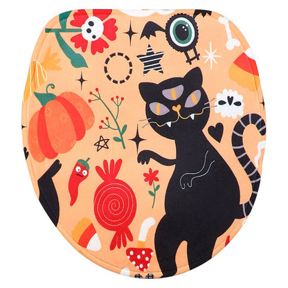 Dancing Cats Halloween Bath Set 16-Pc. Memory Foam