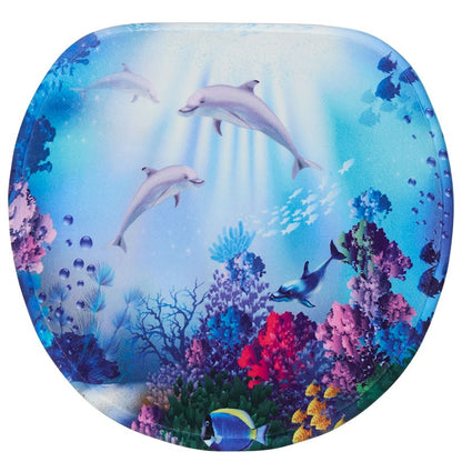 Dolphin Memory Foam Bath Rugs and Shower Curtain 16 Pc Set
